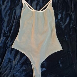 NWOT light green with white accents body suit